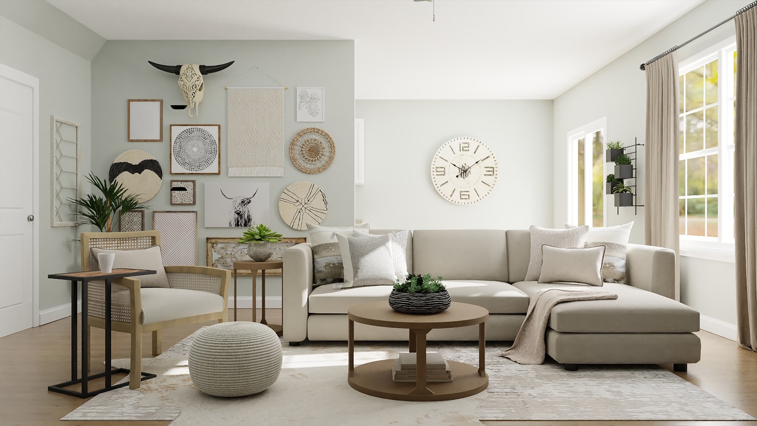 Restored craftsman interior living space
