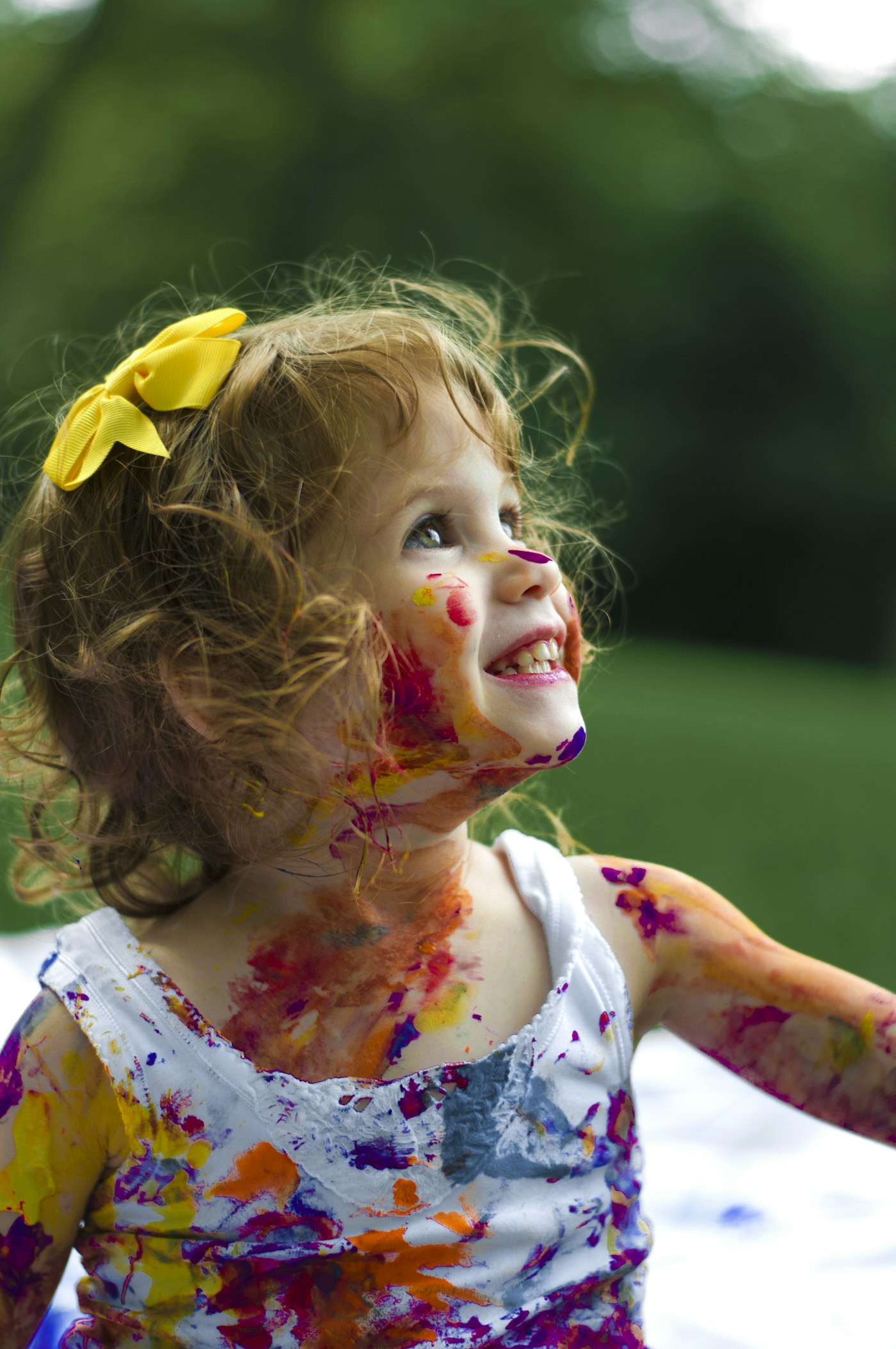 A happy child playing and learning at Little Sprouts