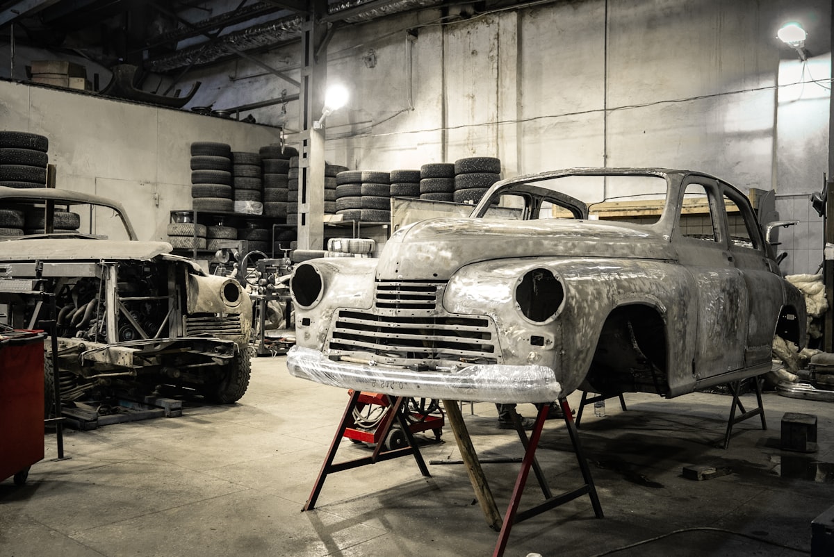 Collision repair shop